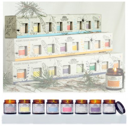 Coffret de 8 Bougies Authentiques - Les Délicates