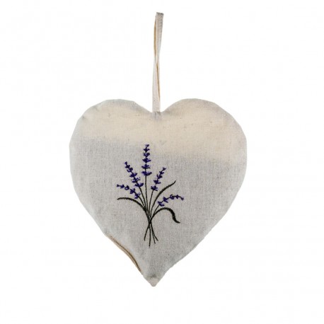 Embroidered linen heart 100g