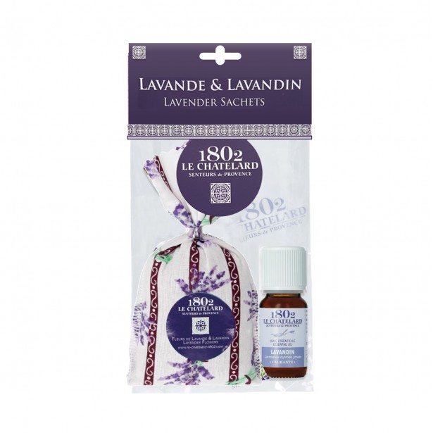 Lot de 1 sachet 18g de Lde & Ldin + 1 HE de Lavandin 10 ml 