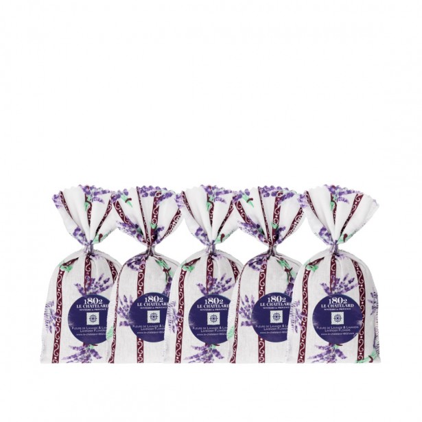 LOT DE 5 SACHETS LAVANDE & LAVANDIN COLLECTION LAVANDE