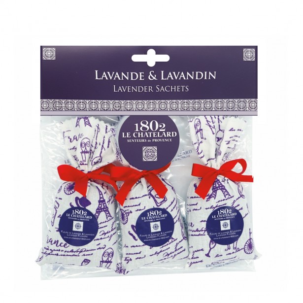 SET OF 3 Sachets 18g Lavender & Lavandin