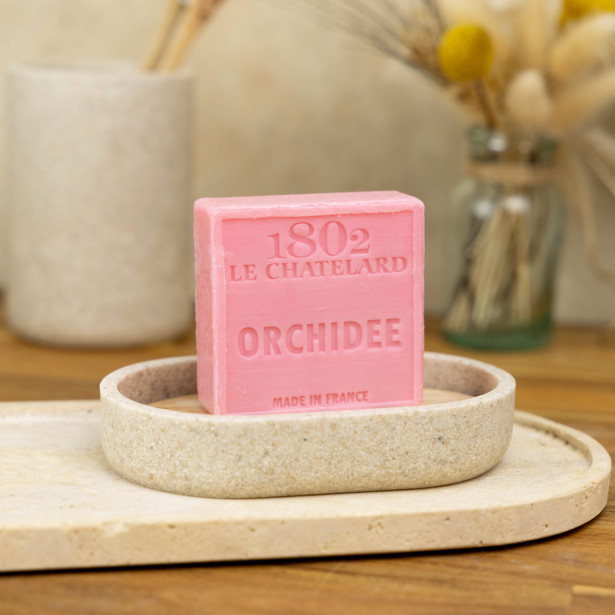 Savon Carré 100 g ORCHIDEE- SANS PALME