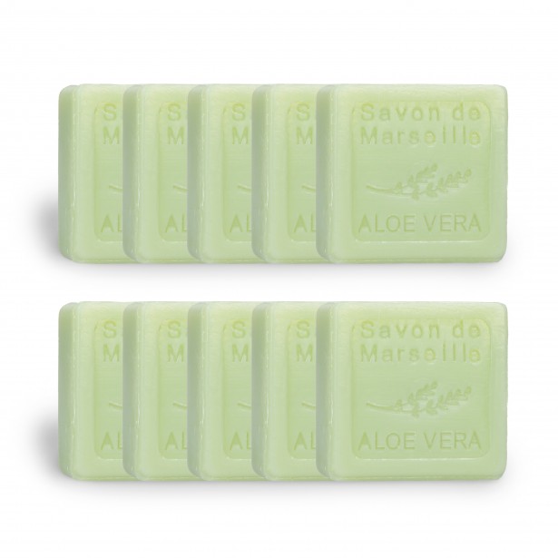 Lot de 10 savons Invités Aloé Véra
