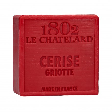 Square Soap 100 g CHERRY - Palm Oil Free