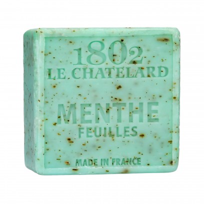 Savon Carré 100 g MENTHE FEUILLES - SANS PALME