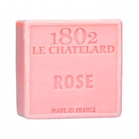 Square Soap 100 g ROSE - Palm Oil Free