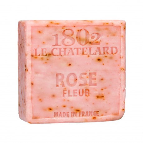 Square Soap 100 g ROSE FLOWERS - Palm Oil Free