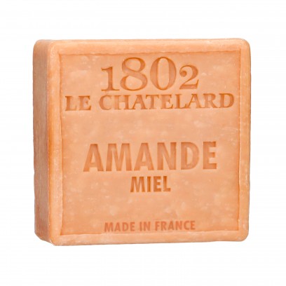 Savon Carré 100 g AMANDE MIEL - SANS PALME