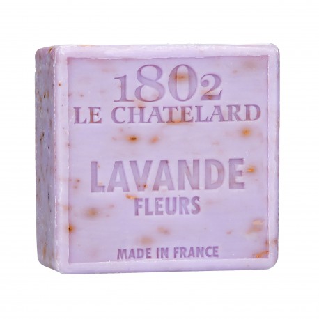 Square Soap 100 g LAVENDER FLOWERS -  Palm Oil Free