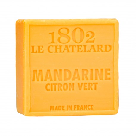 Savon Carré 100 g MANDARINE CITRON VERT - SANS PALME