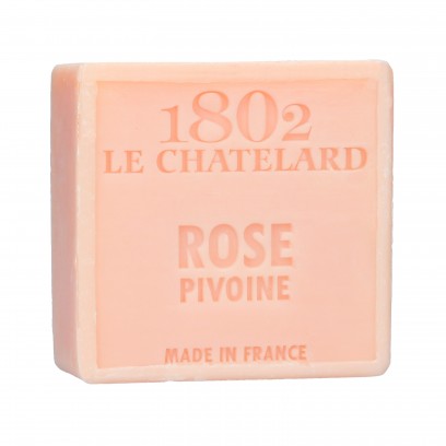 Square Soap 100 g ROSE PEONY  - Palm Oil Free