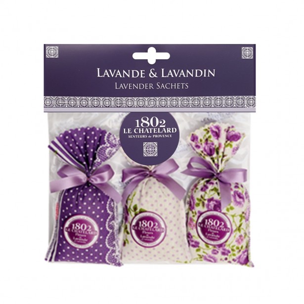 Lot de 3 Sachets Lavande & Lavandin Lubéron