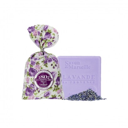 SET OF 1 Sachet 18 g Lavender & Lavandin + 1 SOAP 100 g Lavender