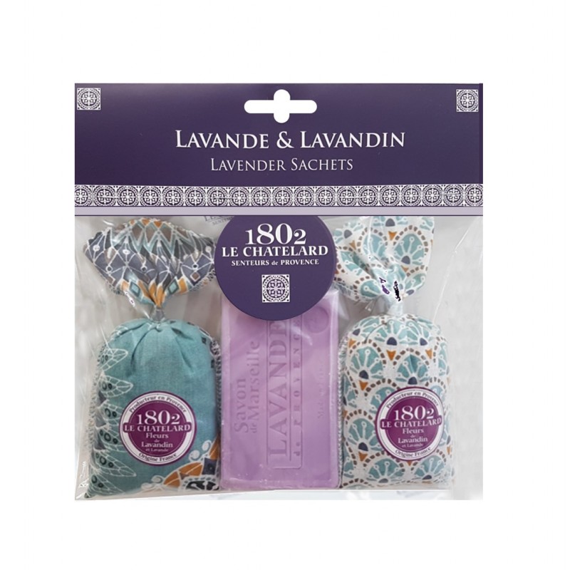 Sachets Bleu Azur 1 Savon lavande Les sachets de lavande et lavandin