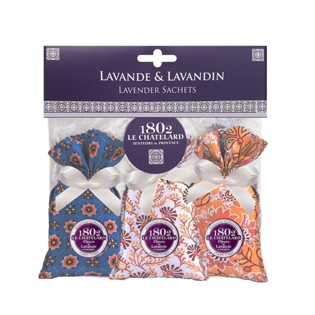 Lot de 3 Sachets Lavande & Lavandin Provence Chic