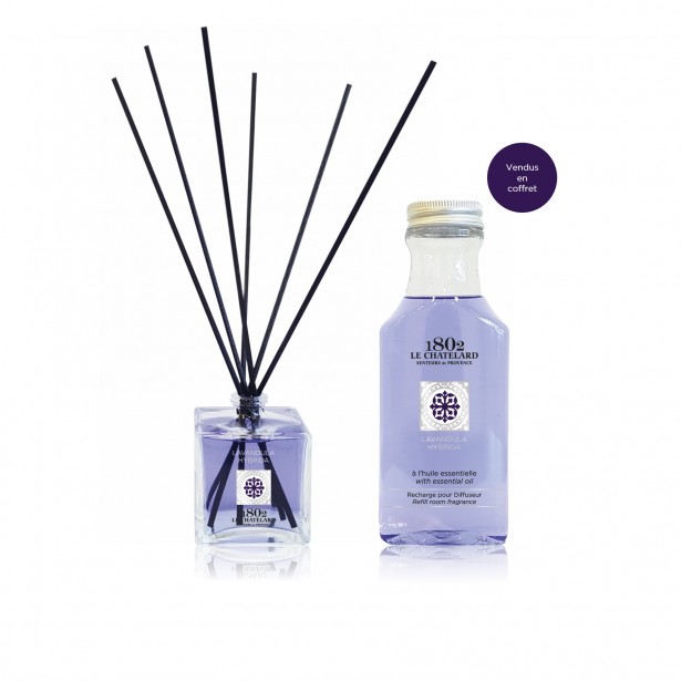 Coffret cadeau Diffuseur de Parfum Lavandula Hybrida et sa recharge