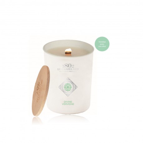 SCENTED CANDLE 200 g IN MATT WHITE GLASS - Verbena