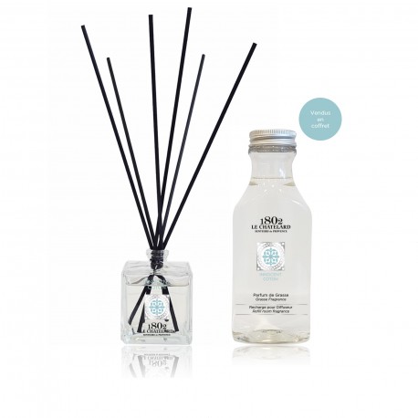 Gift set : Reed diffuser and its refill - COTTON