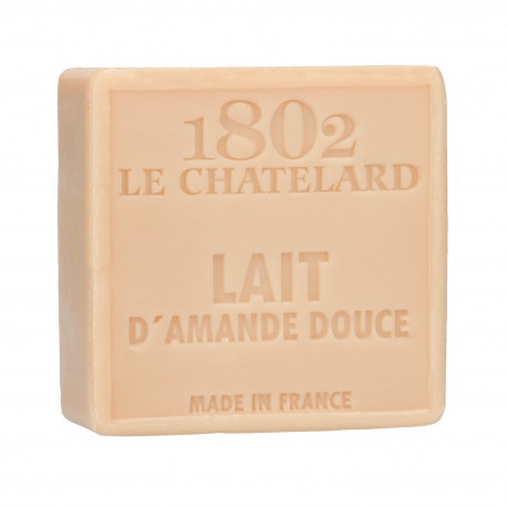 Savon Carré 100 g LAIT D'AMANDE DOUCE - SANS PALME