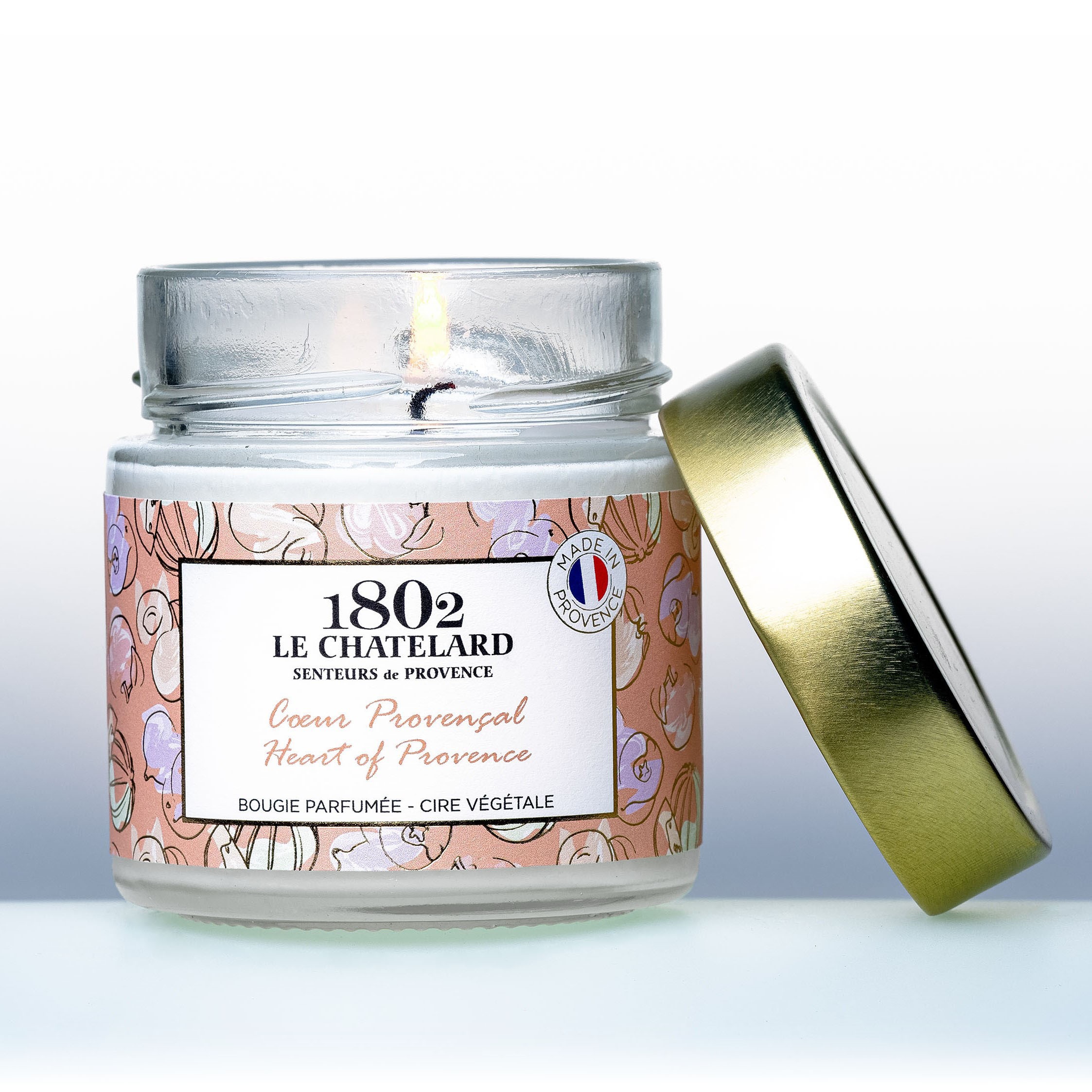 Bougie Parfumée Whisky Cuir - Confidences Provence - 180g, Fabriquée En Provence, Neuf